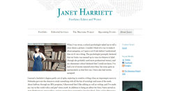Desktop Screenshot of janetharriett.com
