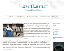 Tablet Screenshot of janetharriett.com
